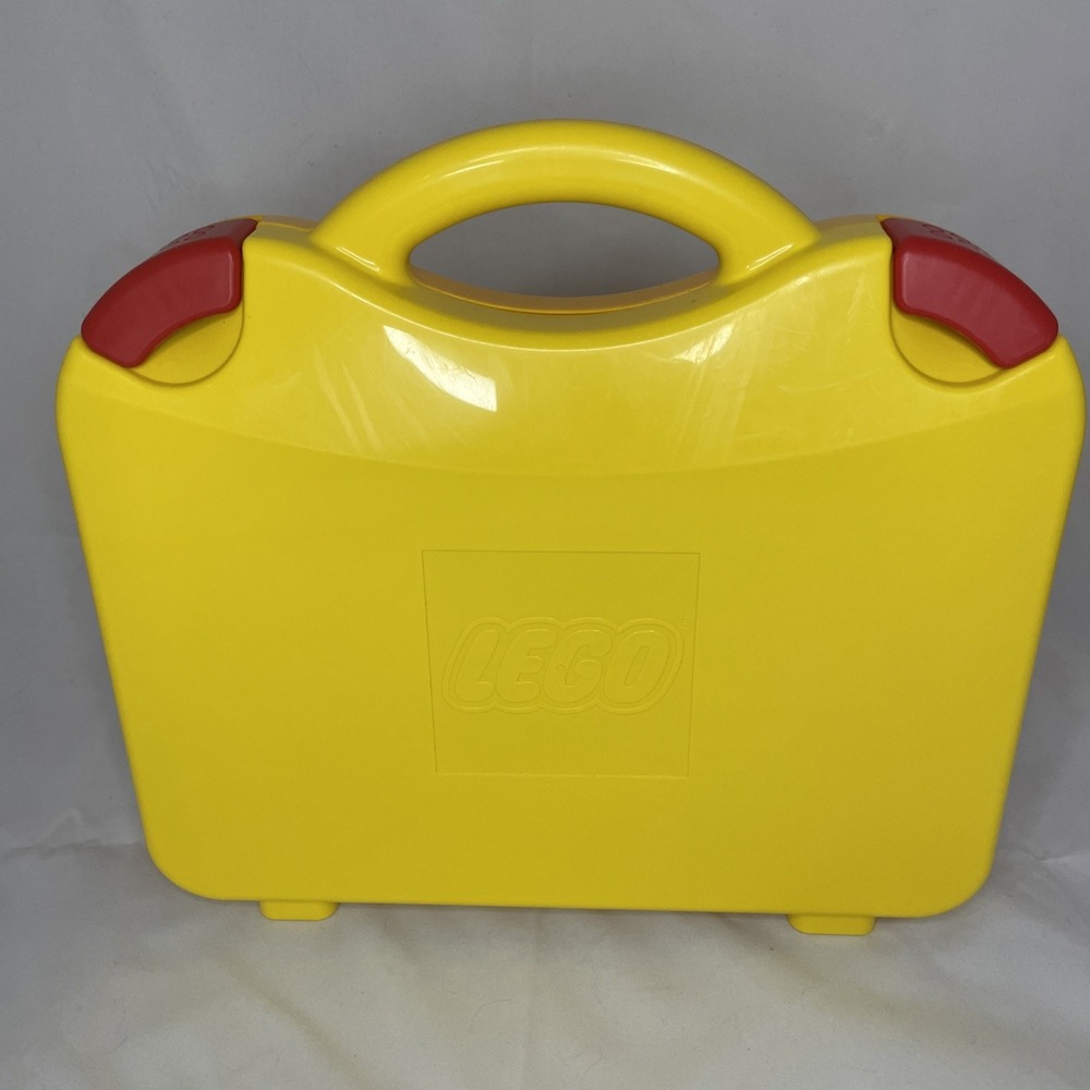 LEGO-brand Carrying Case storage container organizer yellow new 2021, 11x10.25"